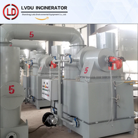 Laveur de tubes Venturi LDF-50 semi-automatique pour four à déchets municipaux, certifié CE, équipement d'incinération des déchets médicaux