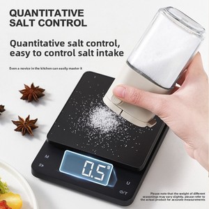 Distributeur de sel quantitatif à pression, boîte à épices en verre, pot à épices hermétique anti-humidité, sucrier intégré pour la cuisine - Product Image 4