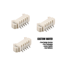 Conector de ángulo recto SMT de 5 pines serie GH de perfil bajo de 1.25 mm con bloqueo para drones FPV y placas PCB de dispositivos inteligentes portátiles
