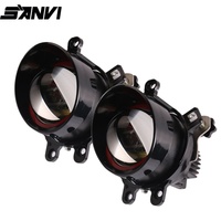 Sanvi Projecteur de brouillard Bi-LED 3 pouces 3 couleurs 5500K/4300K/3000K / Golf 12V Neuf avec support