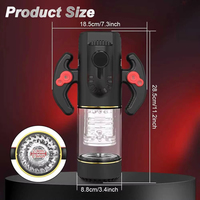 Masturbateur masculin automatique à succion rotative télescopique, texture 3D réaliste, gobelet de masturbation avec sons, jouet sexuel pour hommes
