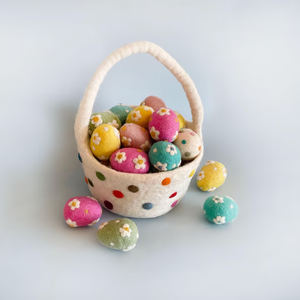 Cestas de Fieltro <span class=keywords><strong>para</strong></span> Huevos de Pascua al por Mayor, Lindas Bolsas de Fieltro <span class=keywords><strong>para</strong></span> Golosinas <span class=keywords><strong>para</strong></span> Fiestas y Celebraciones, Hermosos Cubos Blancos <span class=keywords><strong>para</strong></span> Regalos <span class=keywords><strong>para</strong></span> Niños - Product Image 4