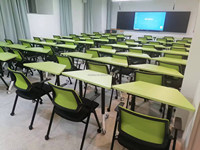 Podium Pengajar Universitas dengan Kontrol Nirkabel Audio Visual IOT, Rak AV, Kabinet Kelas, Tinggi Dapat Disesuaikan