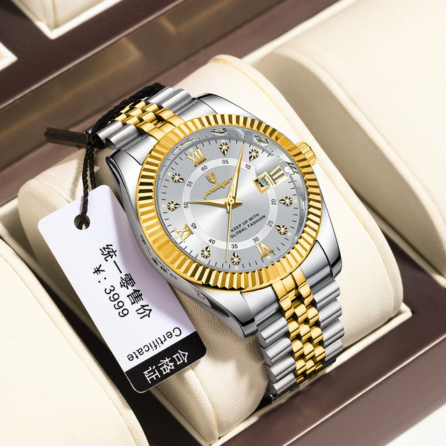 Hot Selling Luxury Watch Stainless Steel Wristwatch Men's Watches New Business Quartz Watch