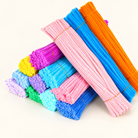 Pembersih Pipa Warna-warni 30cm, Batang Chenille, Kawat Bulu, Kerajinan Bunga DIY, Seni Buatan Tangan, Grosir, Warna Sesuai Pesanan, Supplier