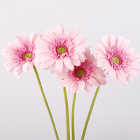 Bunga Gerbera Buatan Sentuhan Realistis Tangkai Tunggal untuk Dekorasi Hari Ibu, Paskah, Rumah, dan Pernikahan