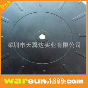 Almohadilla de goma para discos de vinilo, 17 cm de diámetro, 2 mm de grosor, color negro, antideslizante, a prueba de polvo, accesorio para instrumentos musicales - Product Image 3