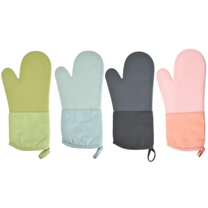 Double Oven Mitt Kitchen Baking Silicone Oven Mitts Heat Resistant Cotton  Mitt Microwave Gloves - Buy Double Oven Mitt Kitchen Baking Silicone Oven  Mitts Heat Resistant Cotton Mitt Microwave Gloves Product on