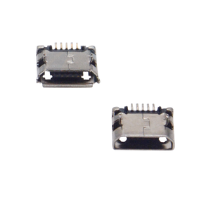 ไมโครยูเอสบี ไมโคร-บี ตัวเมีย 5 ขา แบบ SMT พร้อมขาสำหรับยึดและขั้วต่อแบบ Crimp บรรจุภัณฑ์แบบเทปและม้วน ความยาวขา 5.9/6.4/7.2 มม. - Product Image 2