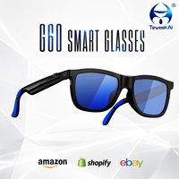 Lunettes intelligentes électrochromiques G60, verres polarisés, réglage sur trois niveaux, haut-parleurs haute fidélité pour la conduite en extérieur