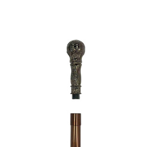 Canne de gentleman en alliage d'aluminium à double section pour la randonnée en plein air, accessoires de défilé de mode, marron, gris, noir, modèle S073YBR - Product Image 4