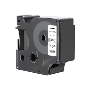 Compatible D1 53713 S0720930 Cinta de etiquetas negra sobre blanca de 24mm para DYMO Labelwriter 450 Duo 450D <span class=keywords><strong>500TS</strong></span> - Product Image 5