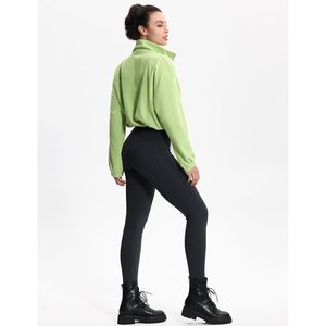 Veste courte en polaire pour femme FOXA, fermeture éclair intégrale, col montant, veste de sport avec poches, ourlet à cordon de serrage - Product Image 4