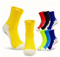 Chaussettes de sport antidérapantes avec logo personnalisé, mi-mollet, compression, respirantes, en maille, pour la course à pied, la randonnée, le football