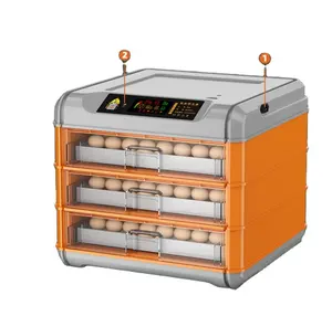 Dezhou Weiqian أحدث جهاز تفريخ بيض الدجاج ، حاضنة 64 البيض حاضنة البيض مع الأسطوانة صينية