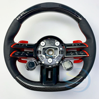 Volant en fibre de carbone LED pour Mercedes Benz AMG Classe S W221 W116 W126 W140 W220 W222 W223 Cla C117 250 200 C118