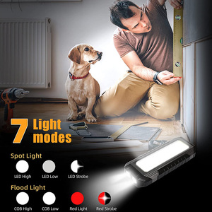 Lampe de travail COB 4000mAh rechargeable, portable, LED, pour réparation automobile, avec aimant et charge USB - Product Image 2