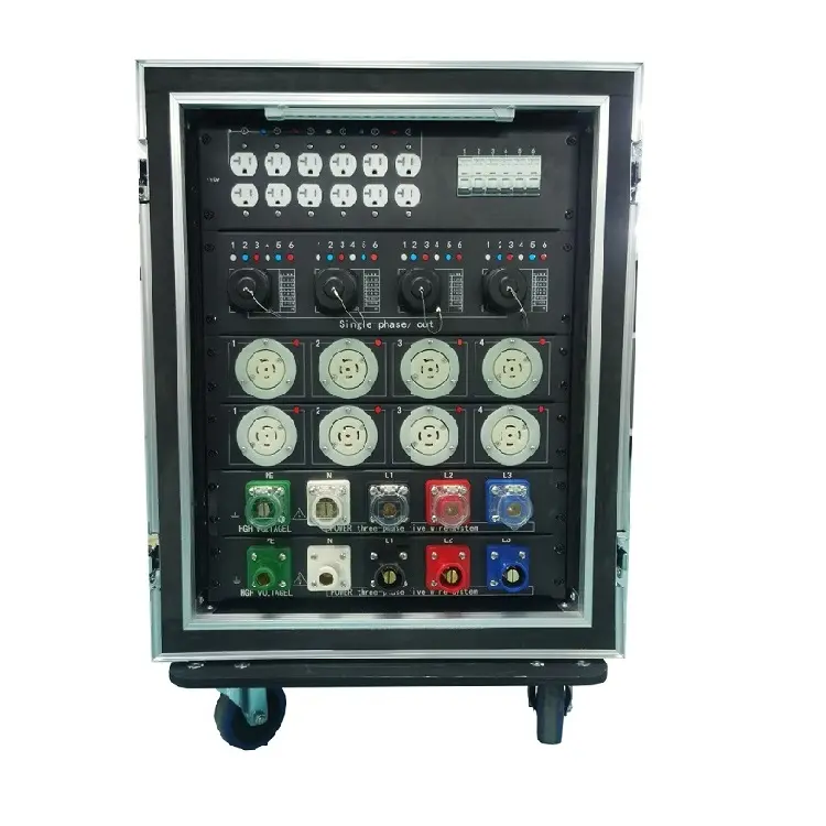 Équipement de boîte de distribution de puissance d'éclairage audio pro boîtier d'équipement électrique d'alimentation triphasé 400Amp
