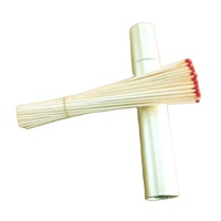 Allumettes longues en bois imperméables et anti-UV pour cheminée, avec manche en bois, pour barbecue