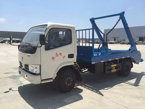 4x2 4cbm <span class=keywords><strong>dongfeng</strong></span> hệ thống thủy lực Swing cánh tay Xe tải rác/móc nâng rác thu gom rác 6 bánh xe - Product Image 3