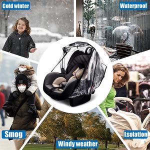 Housse de protection contre les intempéries pour siège auto en EVA, protection complète contre la <span class=keywords><strong>pluie</strong></span>, housse de protection contre le vent pour siège auto, housse de <span class=keywords><strong>pluie</strong></span> universelle pour bébé - Product Image 6
