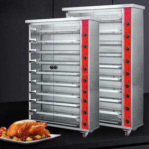 Nueva tecnología, 6 varillas, horno tostador de pollo giratorio de Gas de acero inoxidable, precio/Parrilla de pollo, horno de Gas Asador - Product Image 2