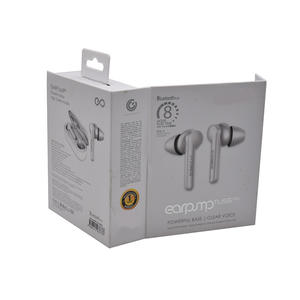 Boîte d'emballage en papier ondulé rigide de luxe recyclable avec laminage mat personnalisée en usine pour écouteurs électroniques sans fil - Product Image 6