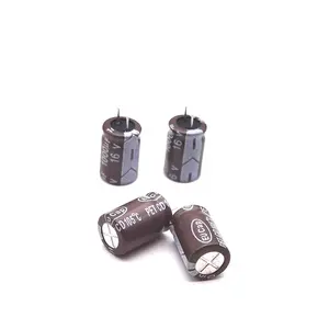 Capacitor eletrolítico de alumínio plug-in 16V1000UF 8*12 capacitor eletrolítico de alta frequência e baixa independência