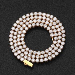 Collier géométrique en moissanite VVS1, réfraction haute définition, certifié GRA, or 18 carats, argent 925, bijoux de luxe personnalisés - Product Image 4