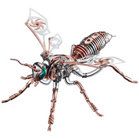 Energinox Acier Inoxydable enfants Anime Abeille Jouet pour Enfants Animal 3D DIY Métal Puzzle Modèle