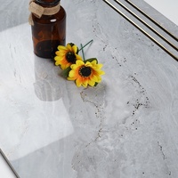 Carreaux d'escalier antidérapants à l'aspect marbré brillant 1200x470mm marche d'escalier en porcelaine pour hôtels et espaces commerciaux