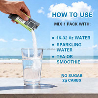 Mélange de boisson électrolytique sans sucre, compatible Keto, poudre d'hydratation, supplément minéral pour la récupération sportive, sachets individuels végétaliens, zéro glucides