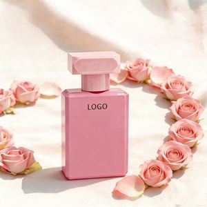 30ml 50ml 100ml <b>Empty</b> Cute Fancy square Shiny White pink Glass <b>Bottle</b> for Perfume with <b>Spray</b> - Product Image 1