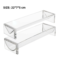 Support de présentation de biscuits en acrylique transparent, porte-biscuits rectangulaire pour supermarché, boulangerie, buffet