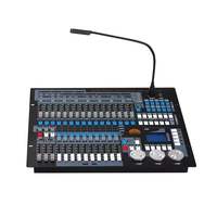 Console de contrôle d'éclairage de scène DMX 1024 avec faders pour projecteurs LED Par Wash à tête mobile pour spectacles et événements scéniques