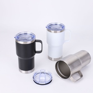 20oz tumbler stainless steel beer <b>mug</b> <b>double</b> <b>wall</b> bpa-free stainless steel cups leak-proof seal with lid reusable beer <b>mug</b> - Product Image 2