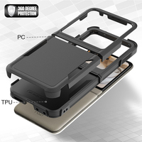 Pour Motorola Razr 2024/2025/Razr 60 Étui antichoc double couche TPU souple PC rigide Conception hybride Anti-empreintes digitales Dos mat