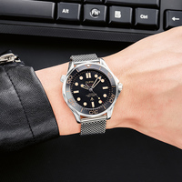OUPAI 2023 Édition limitée 007 No Time to Die Montre lumineuse étanche pour homme Bracelet en tissu Lunette en céramique Montre sport