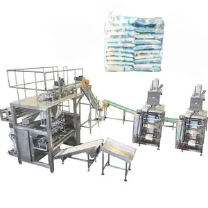 Full Automatic Secondary sackets into Bag Film Forming Filling Sealing Packing machine