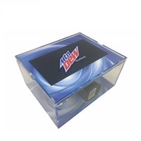 Nouvelle boîte vidéo numérique PMMA de 10 pouces avec écran LCD boîte-cadeau vidéo bleue de grande capacité pour la collecte