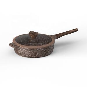 Batterie de cuisine en aluminium au design moderne Casserole à frire antiadhésive en forme d'écailles de <span class=keywords><strong>poisson</strong></span> avec revêtement en marbre pour usage domestique - Product Image 5