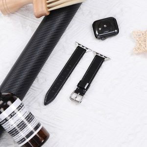 Per apple Watch serie 9 45 mm cinturino 49 46 42 4140 38 mm <span class=keywords><strong>argento</strong></span> bianco nero da donna in vera pelle cinturini per <span class=keywords><strong>Cartier</strong></span> 16mm - Product Image 2