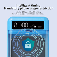 Boîte de verrouillage de téléphone avec minuterie, coffre-fort à temporisation contrôlée par l'utilisateur pour tous les téléphones, la plupart des téléphones Android, casier électronique sécurisé