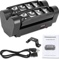 Projecteur de scène LED Mini Spider RGBW 40W rotatif à tête mobile, lumière de disco à faisceau sonore, équipement DJ DMX512