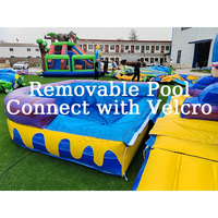 Nouveau design, directement de l'usine, toboggan aquatique gonflable en PVC coloré, toboggan aquatique gonflable commercial en PVC pour la location de fêtes d'enfants
