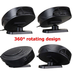 Kühl- und Heizlüfter 12V 360 Grad Drehbarer Kopf Großer Luftauslass Heizung 2-in-1 Autoheizung Entfeuchter Entfroster - Product Image 2
