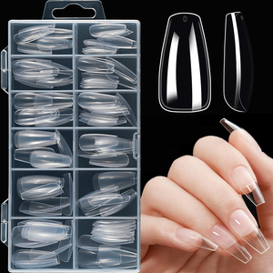 120 Uds almendra transparente/Ballet/<span class=keywords><strong>uñas</strong></span> postizas cuadradas 8 formas cubierta completa Prensa en <span class=keywords><strong>uñas</strong></span> puntas <span class=keywords><strong>de</strong></span> dedos falsos <span class=keywords><strong>para</strong></span> extensión <span class=keywords><strong>de</strong></span> <span class=keywords><strong>uñas</strong></span> manicura DIY - Product Image 4