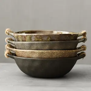Японская фарфоровая тарелка ручной работы, керамическая тарелка для стейка, Западная обеденная тарелка, тарелка для макаронных изделий