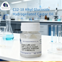 Huile de ricin hydrogénée, glucoside d'alcool C12-18, agent de suspension à cristaux liquides pour shampooing et gel douche