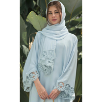 Pakistan Vente en gros Dentelle Vêtements Dubaï Maxi Allium Khimar Kuwii Burqa Islamique Musulman Vêtements Abaya Femmes Robe Musulmane Robe